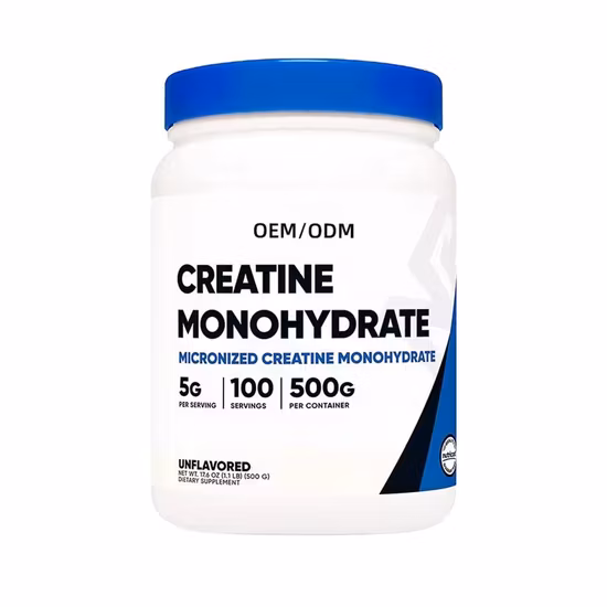 Food Grade High Quality 200 Mesh Pure Creatine Monohydrate Powder with Private Label Creatine Monohydrate